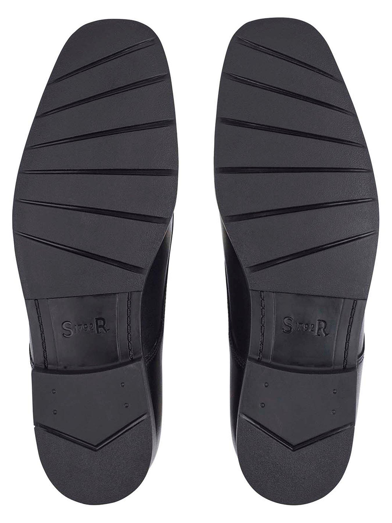Image 5 of 5 of Start-rite Academy Boys Leather Smart Lace Up School Shoes - Black