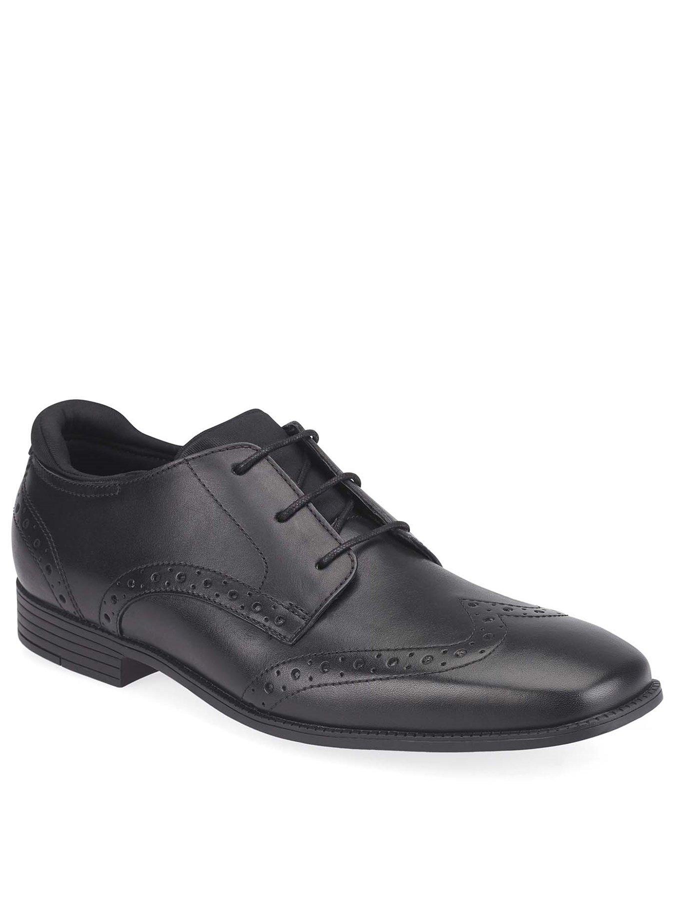 Image 1 of 6 of Start-rite Boys&nbsp;Tailor&nbsp;Smart Lace Up&nbsp;School Shoes - Black Leather