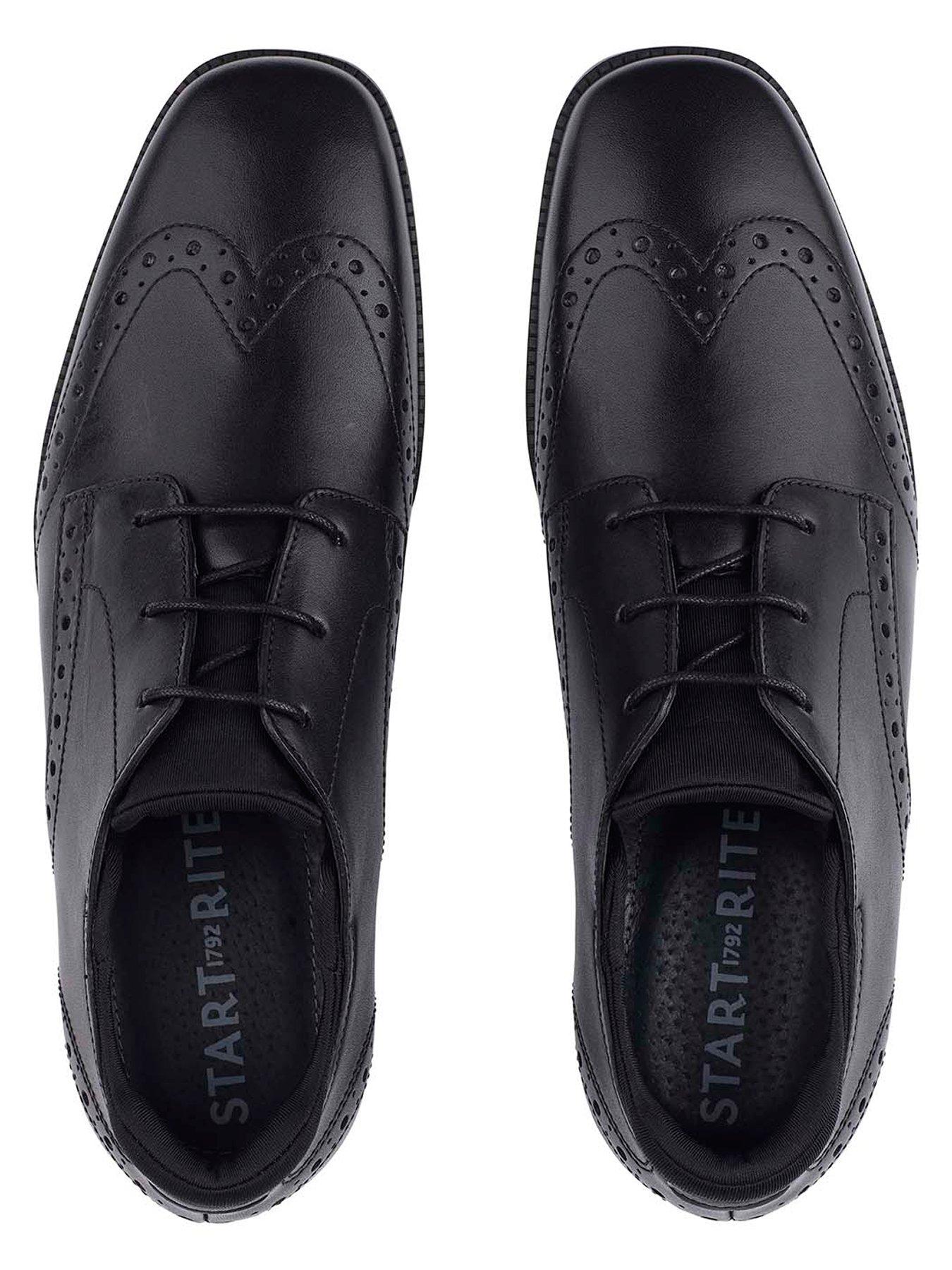 Image 4 of 6 of Start-rite Boys&nbsp;Tailor&nbsp;Smart Lace Up&nbsp;School Shoes - Black Leather