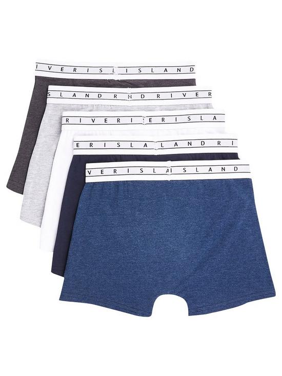 back image of river-island-boys-ri-boxers-multipack-navy