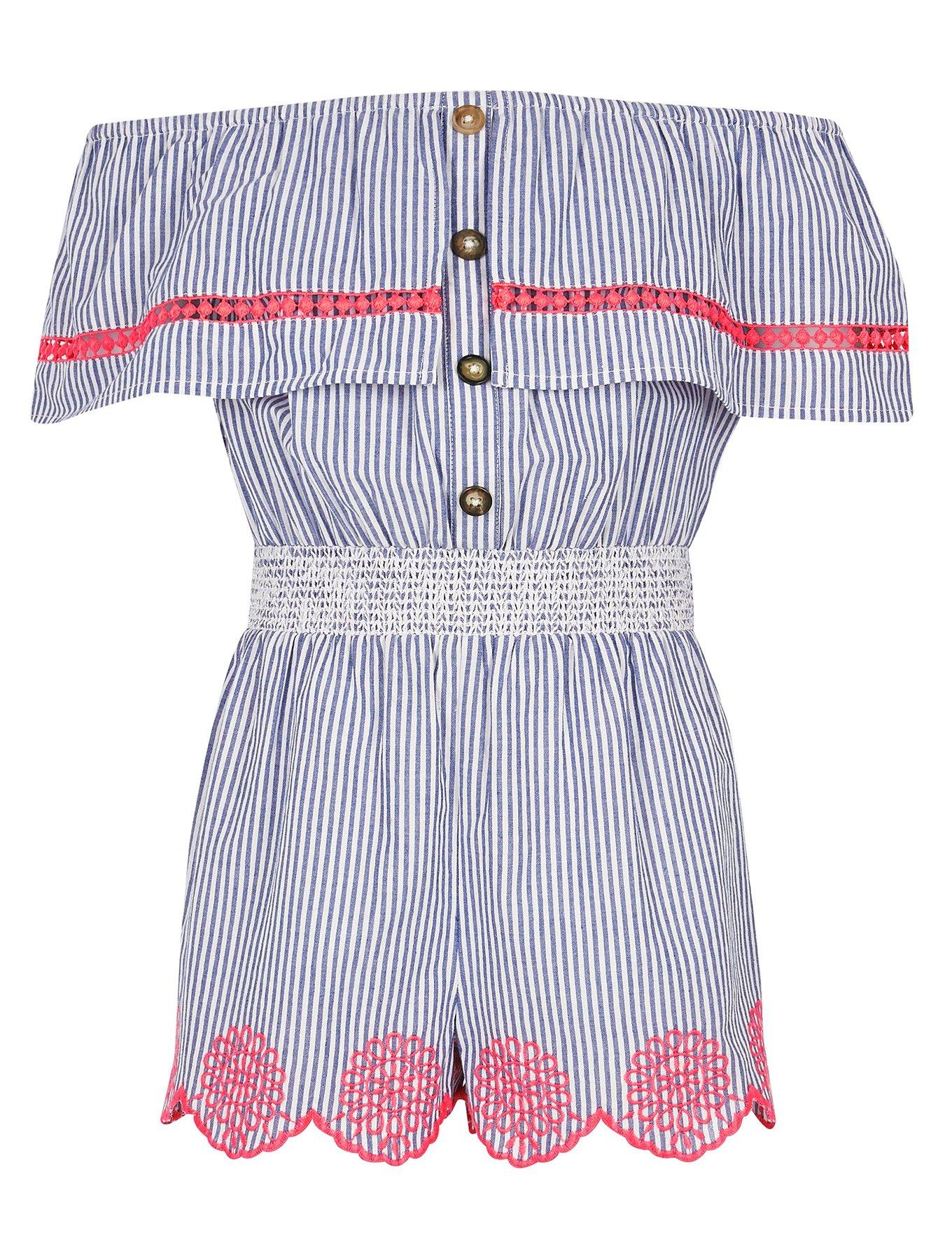 river island girls playsuit