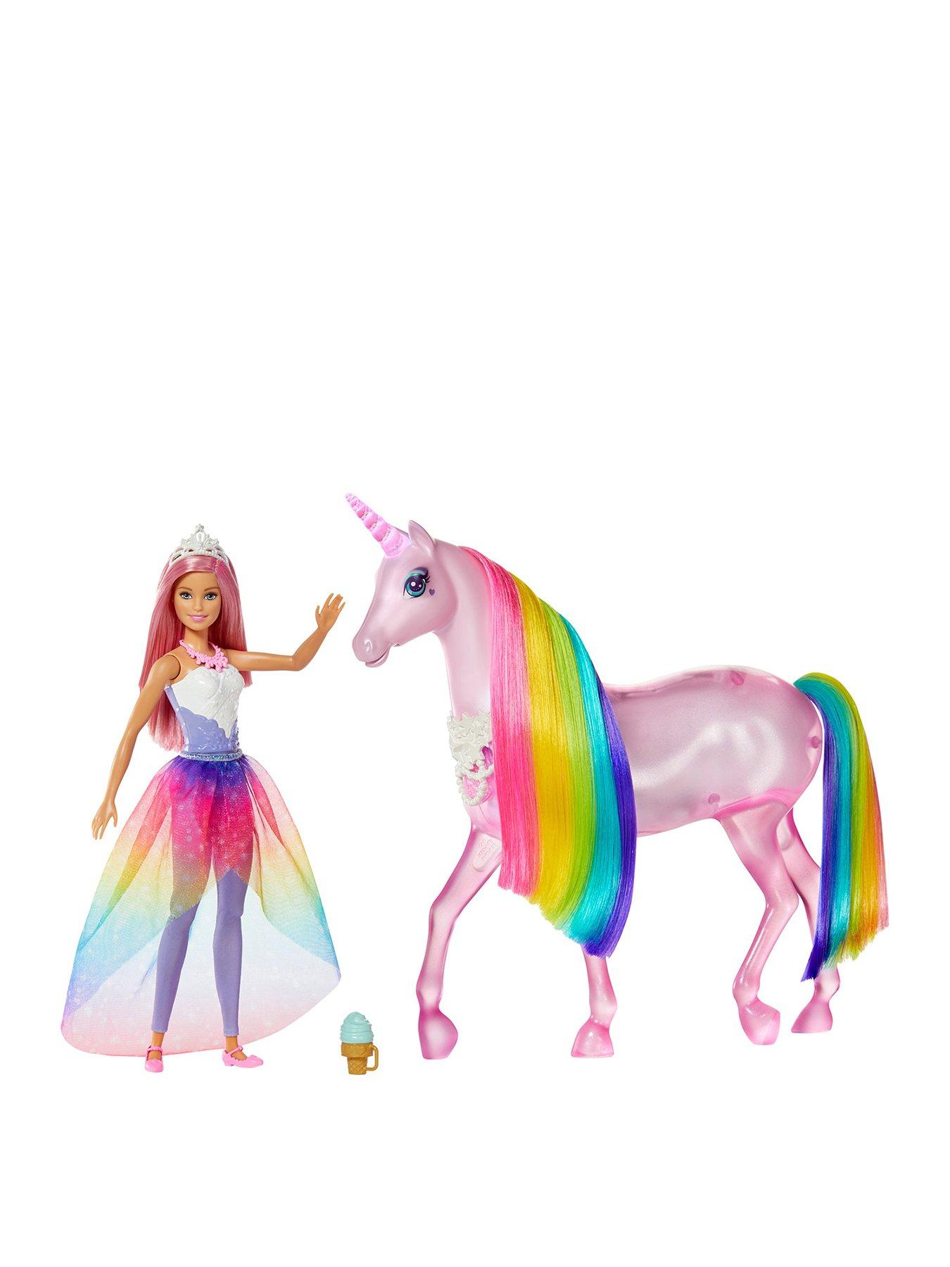 barbie magical lights unicorn