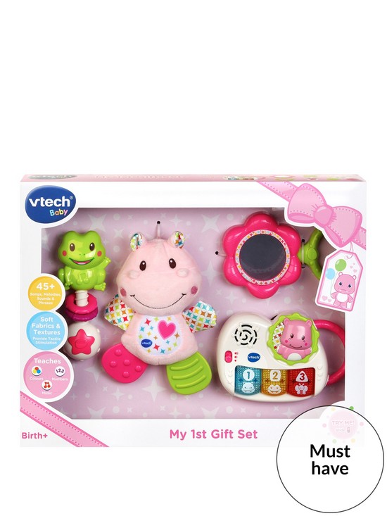 front image of vtech-my-1st-gift-set-pink