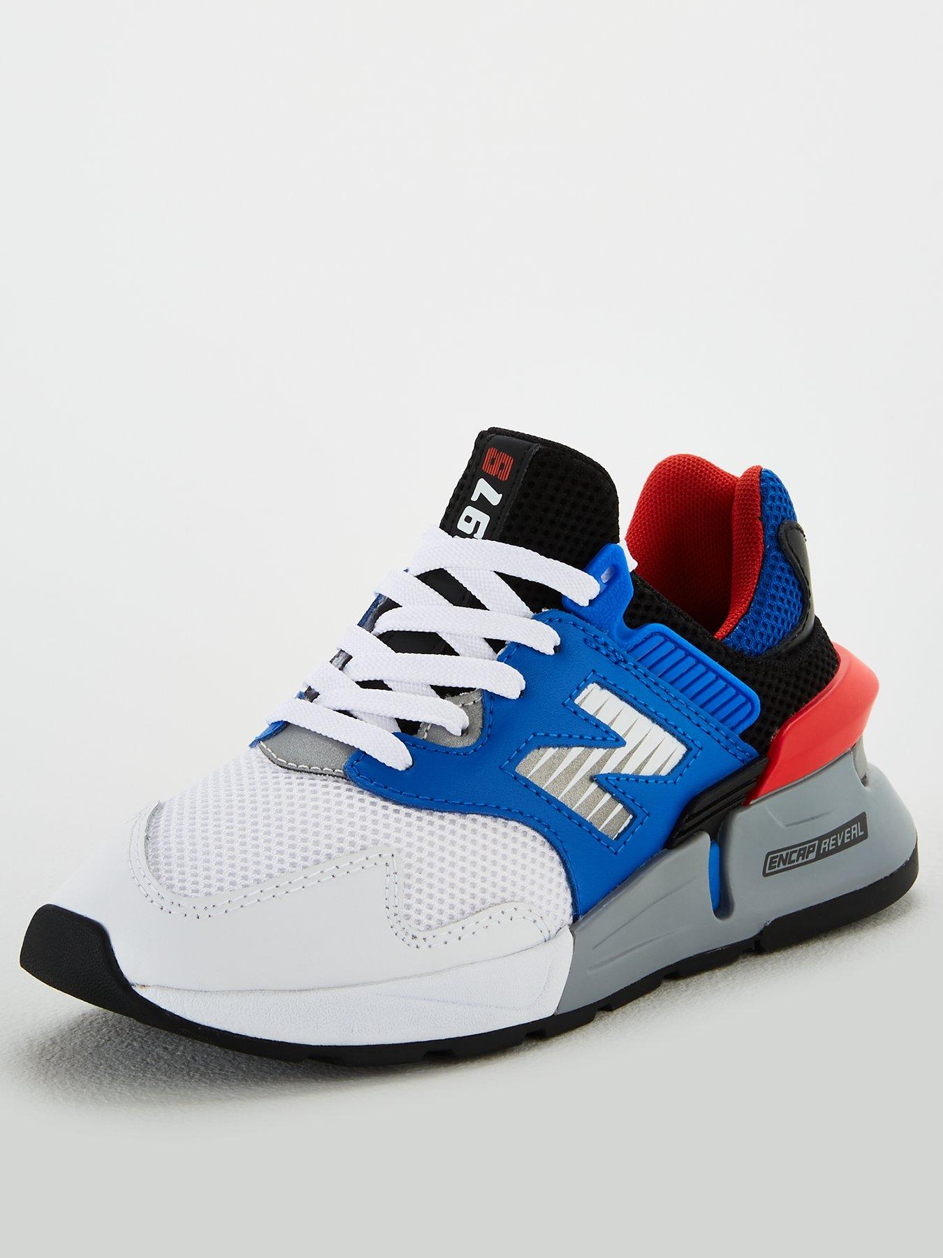 new balance white orange blue