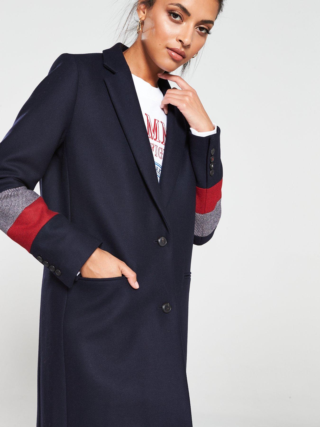 tommy hilfiger essential classic long coat