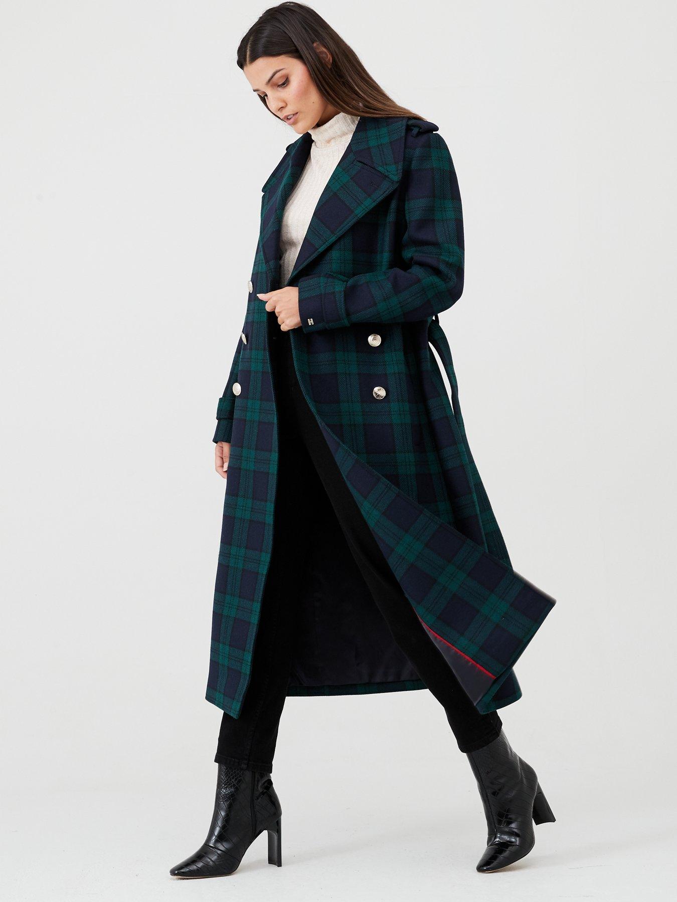 tommy hilfiger wool blend coat
