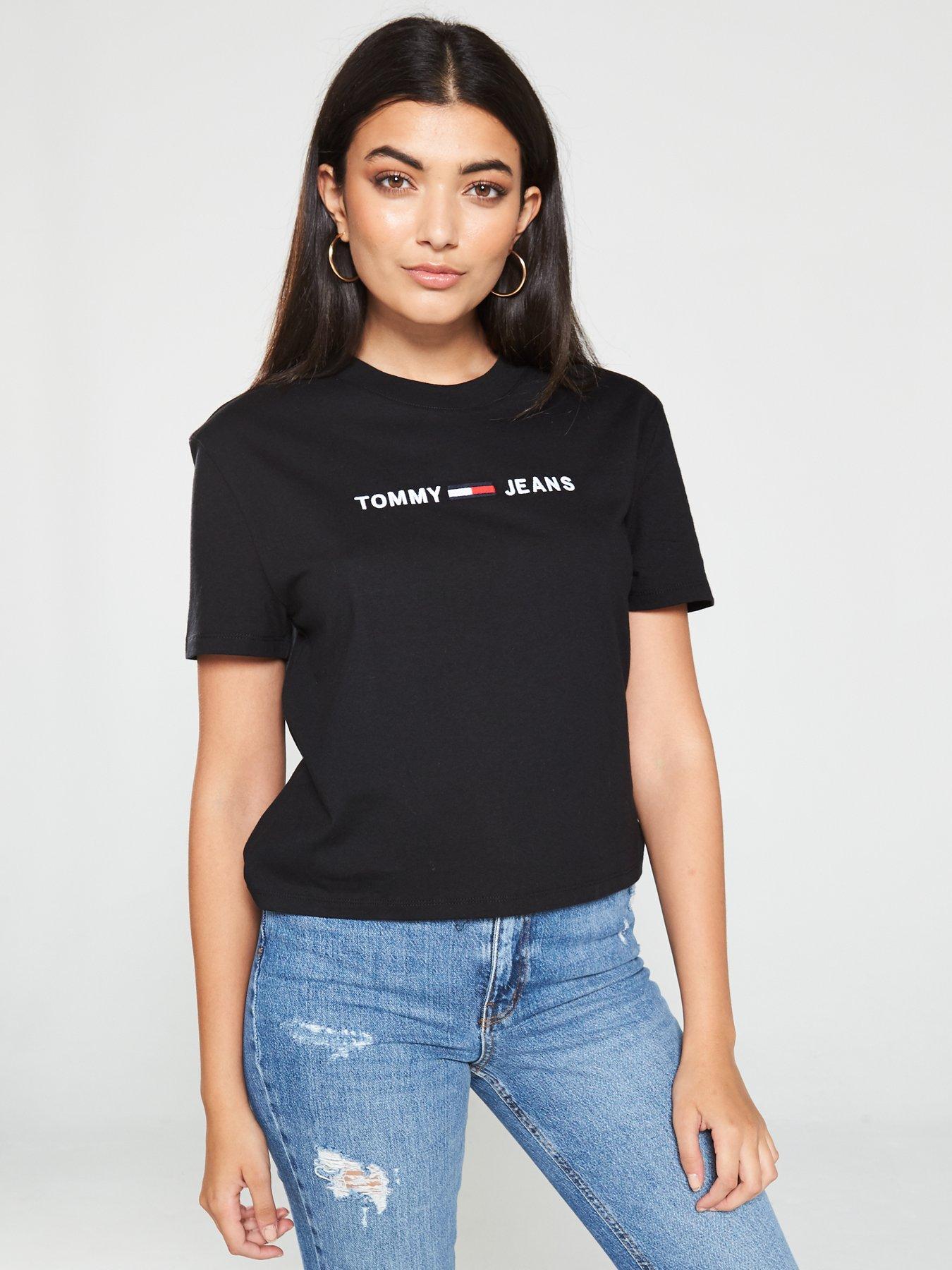 tommy jeans black t shirt