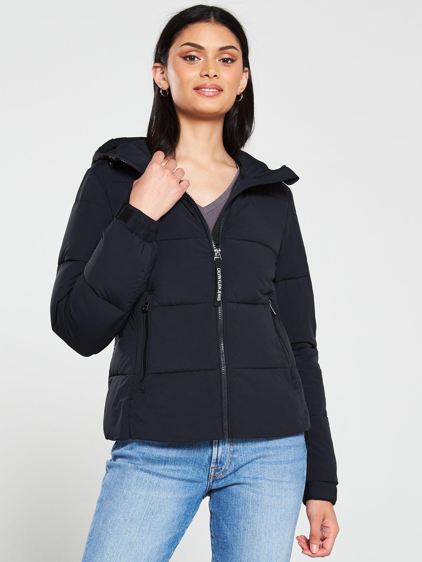 calvin klein stretch coat