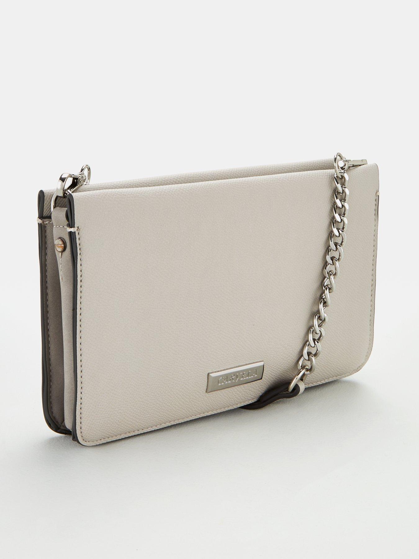 carvela cross body bag grey