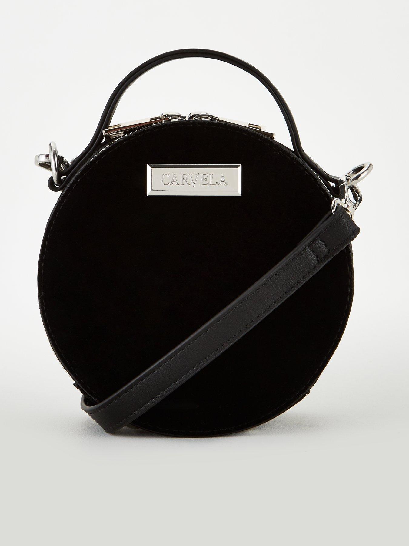 carvela cross body bag black