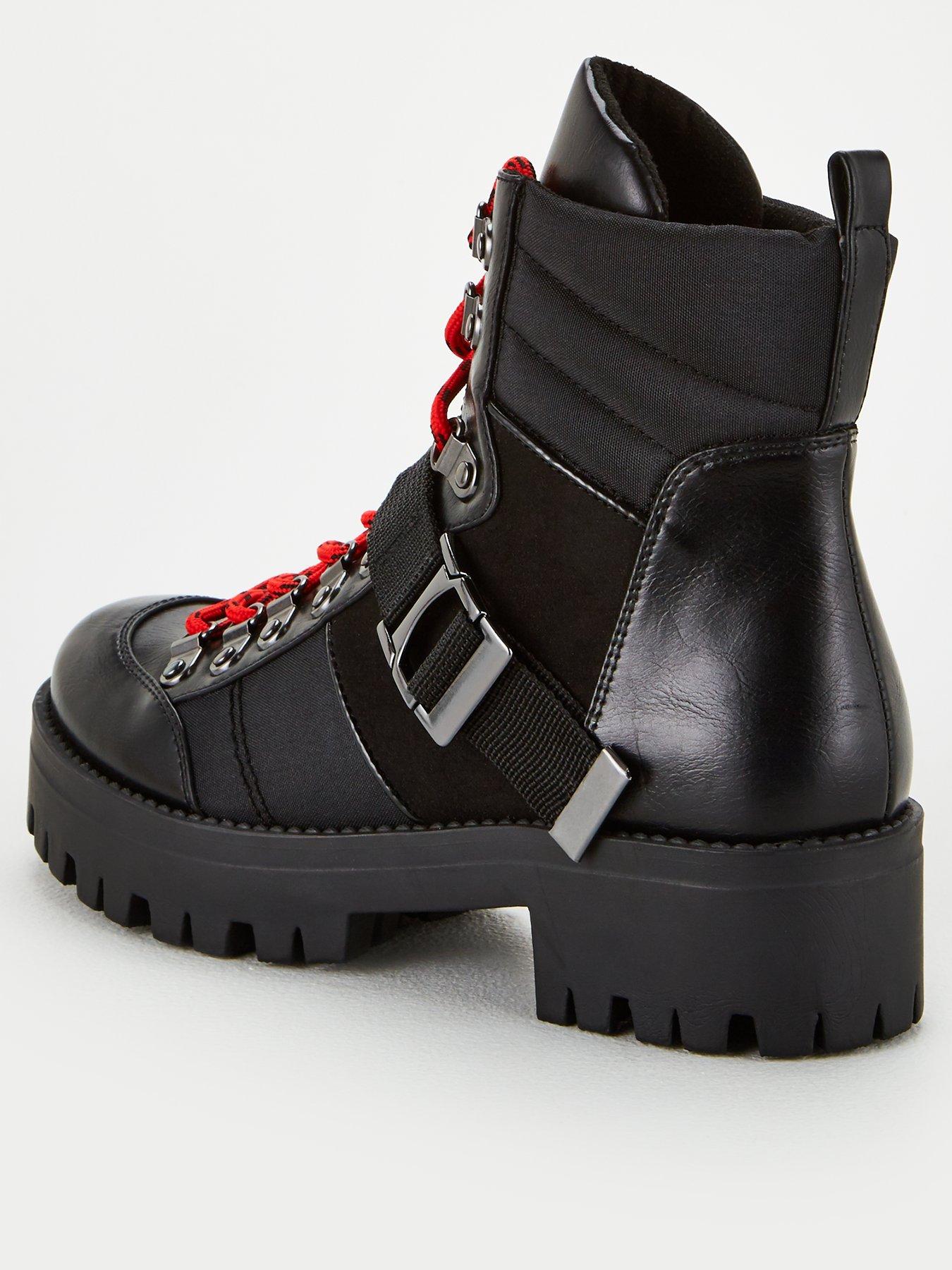 heeled hiker booties