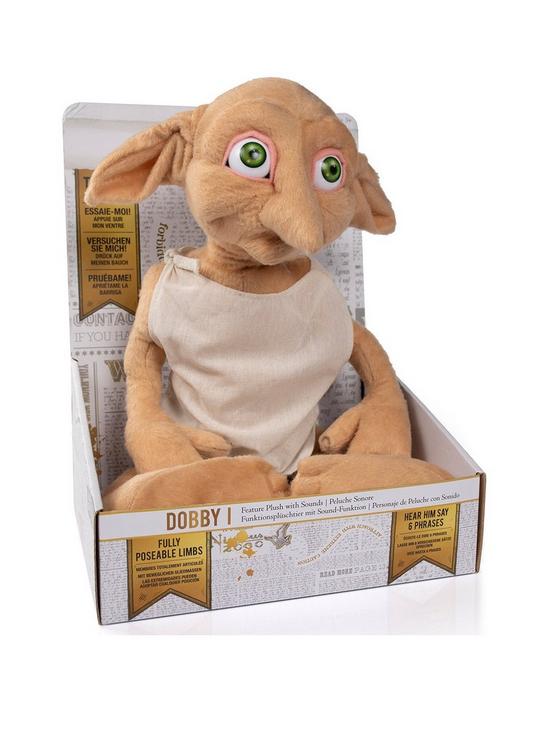 front image of harry-potter-dobby-feature-plush-with-sounds