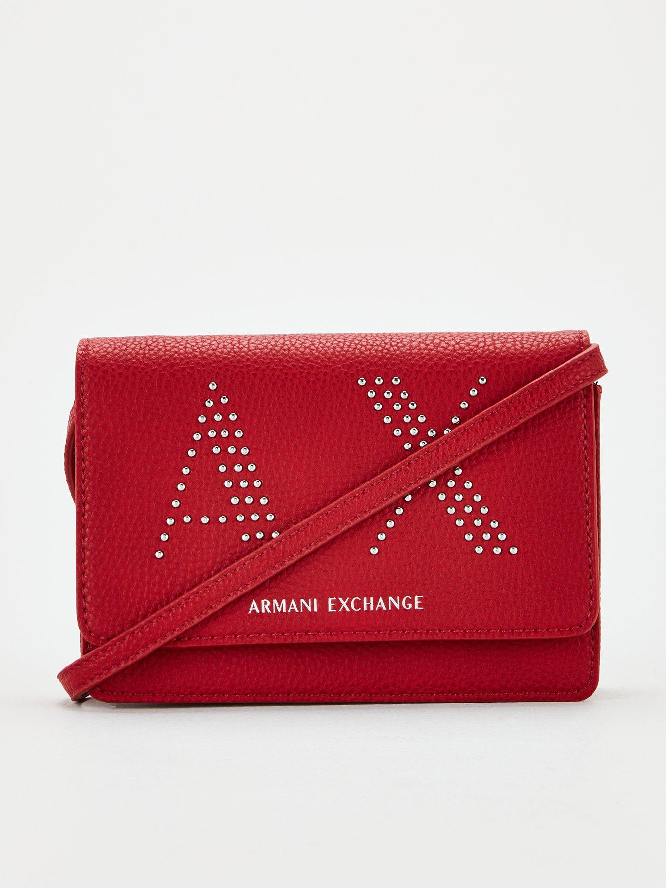 red armani exchange belt