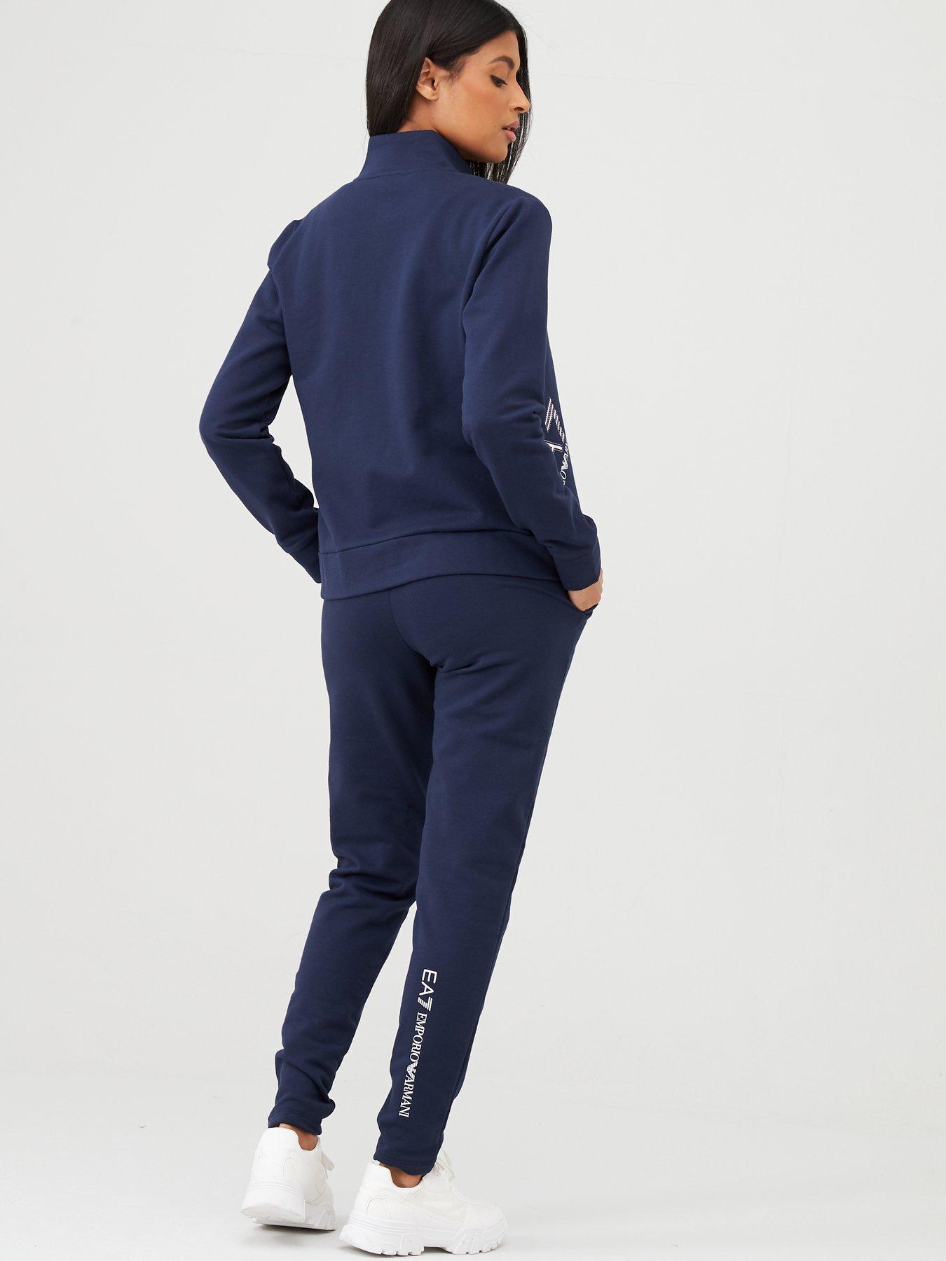 ea7 tracksuit womens navy