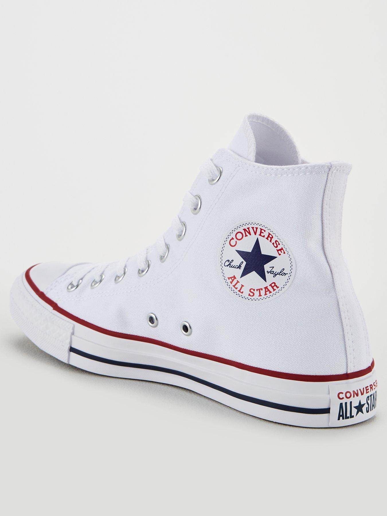 front image of converse-mens-hi-top-trainers-white
