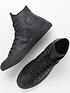  image of converse-chuck-taylor-all-star-leather-hi-top-trainers-blackblack