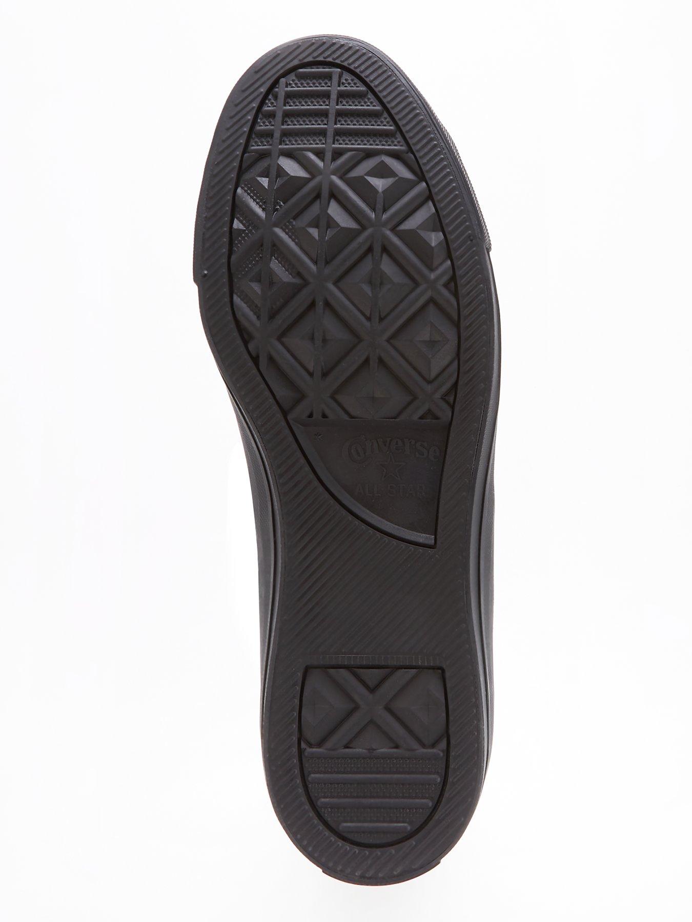 Image 5 of 6 of Converse Mens Tonal Leather Hi Top Trainers - Black