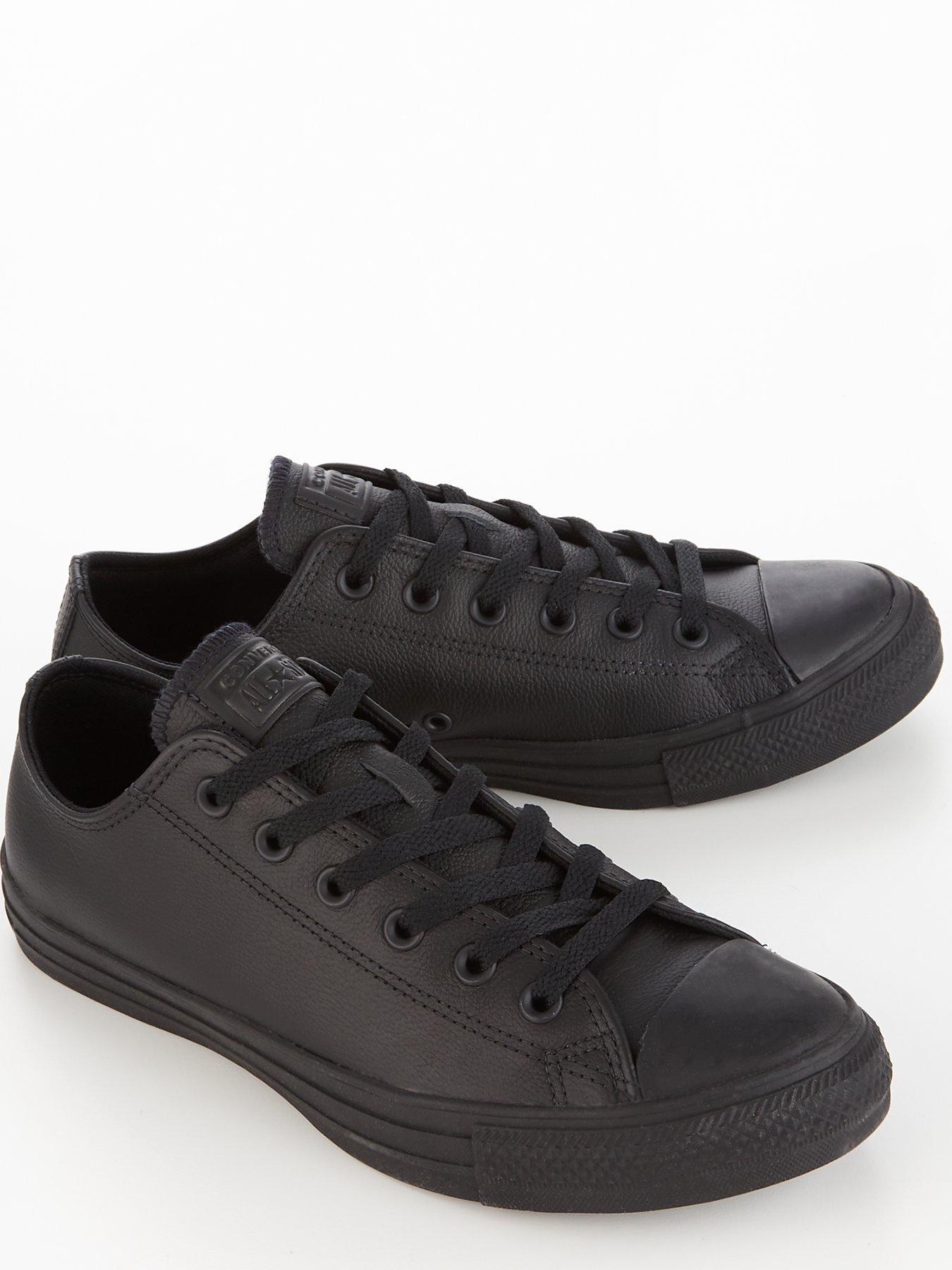 Converse all star shop ox trainers black