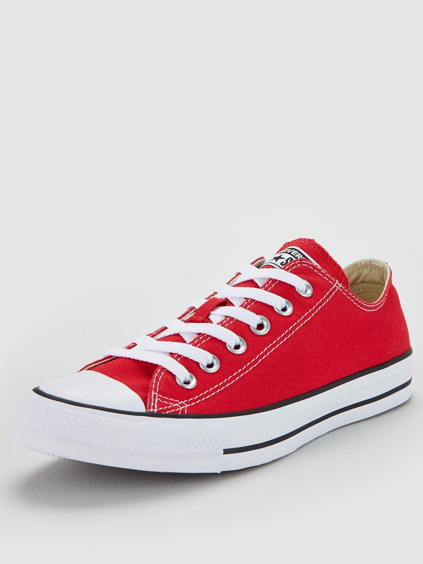  image of converse-unisex-ox-trainers-red