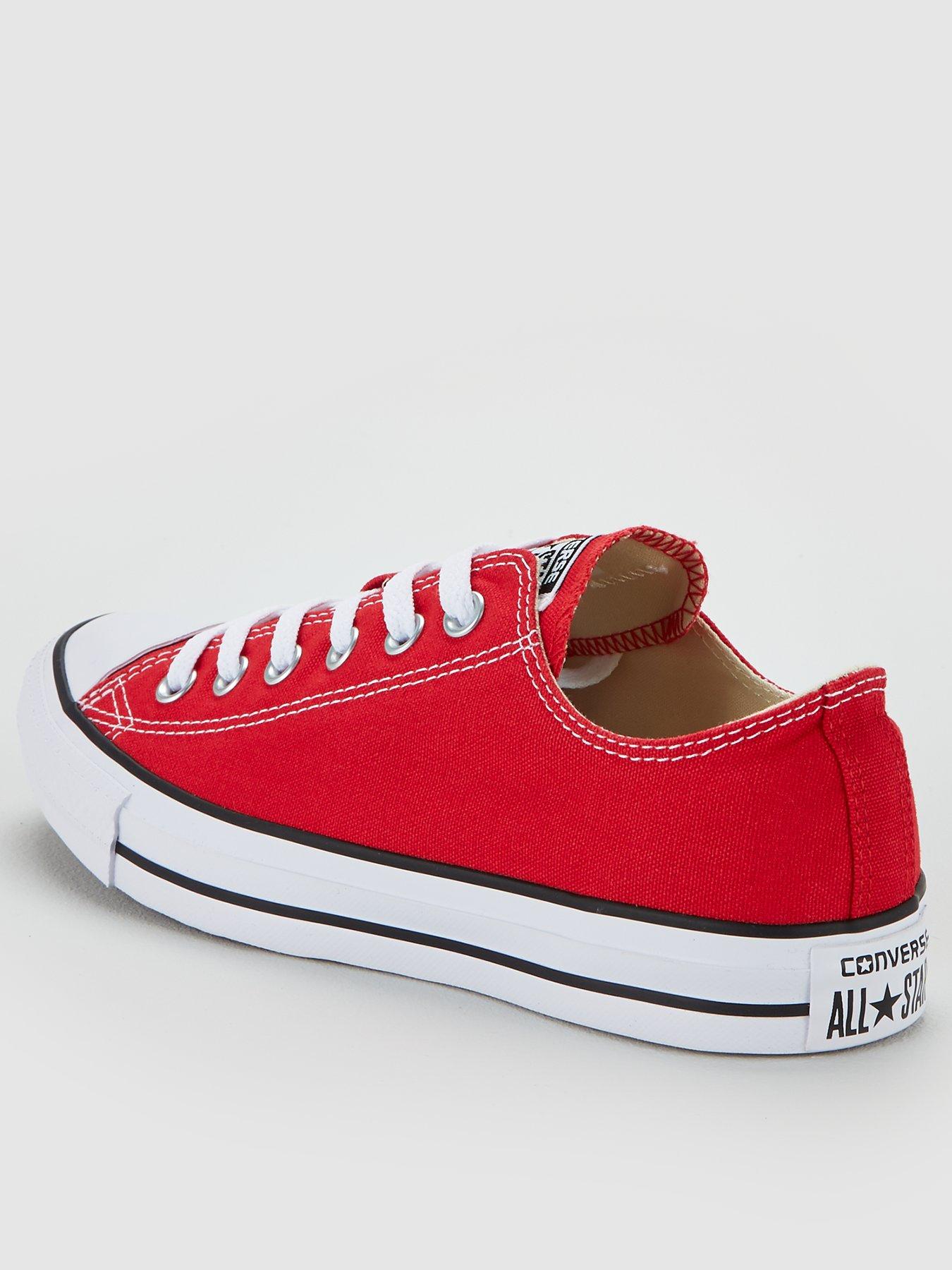  image of converse-unisex-ox-trainers-red