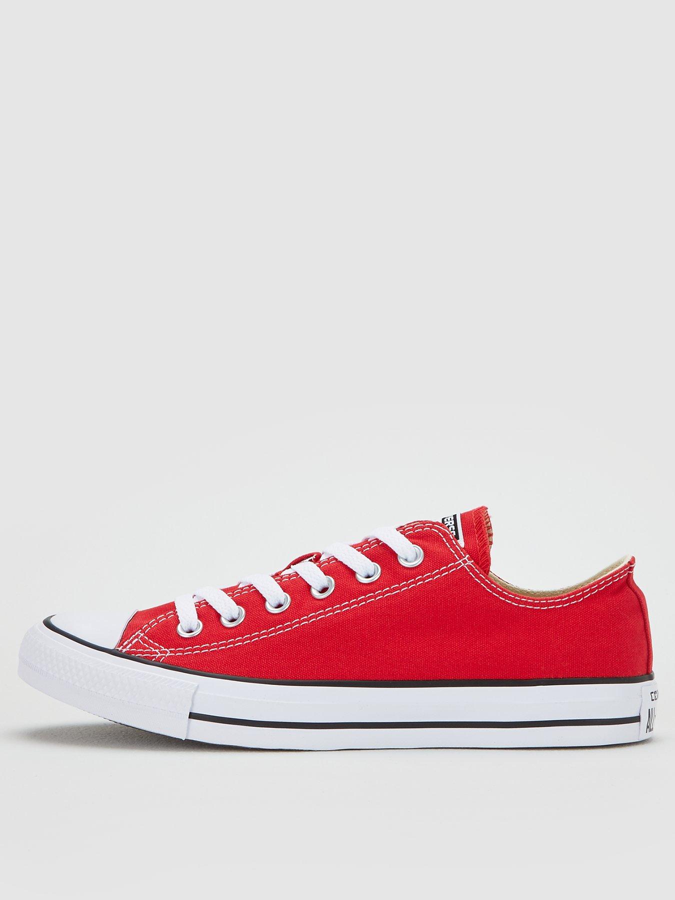  image of converse-unisex-ox-trainers-red
