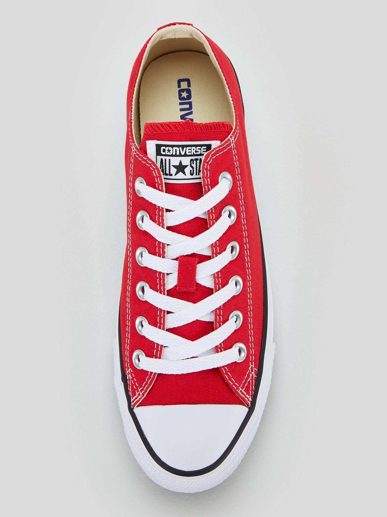  image of converse-unisex-ox-trainers-red