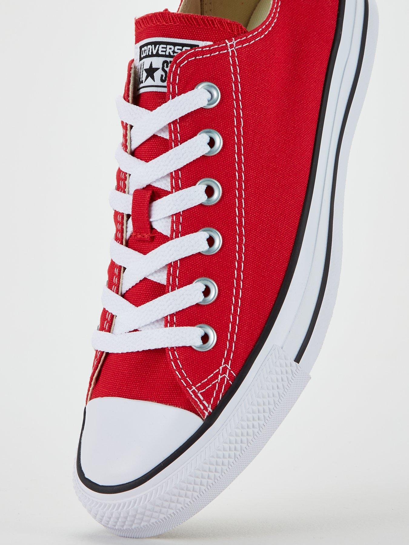  image of converse-unisex-ox-trainers-red