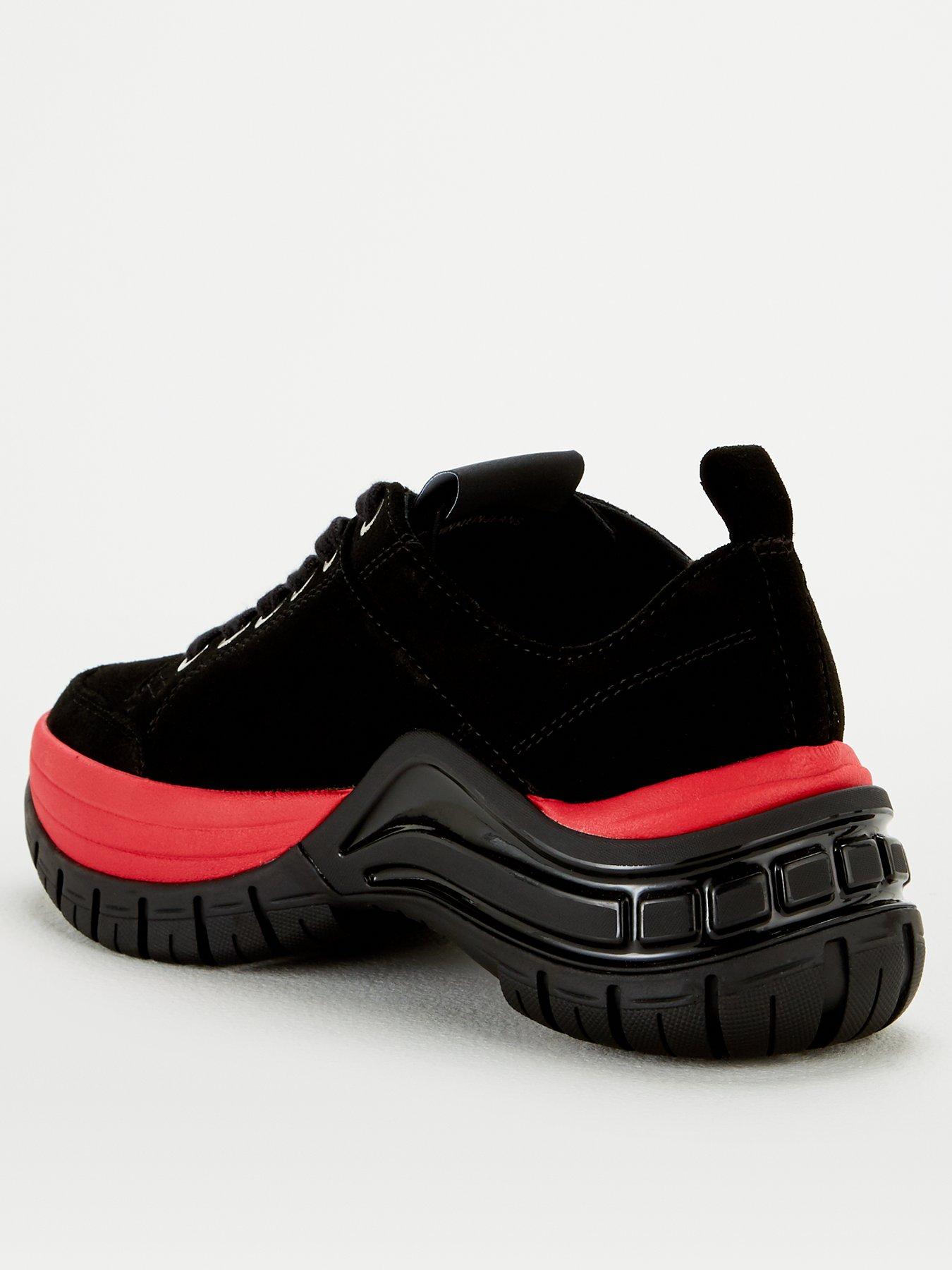 calvin klein black chunky trainers