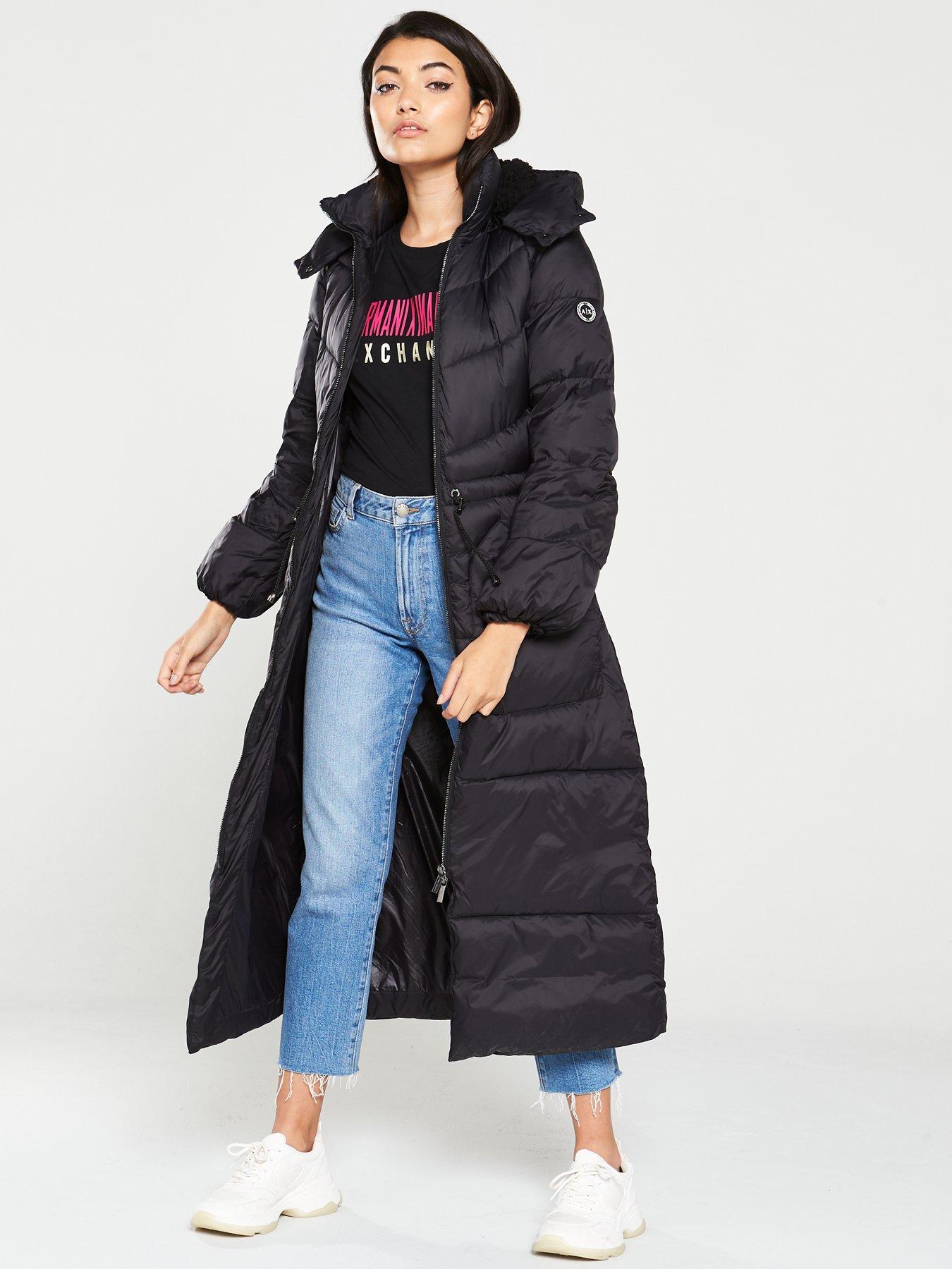 armani coat black