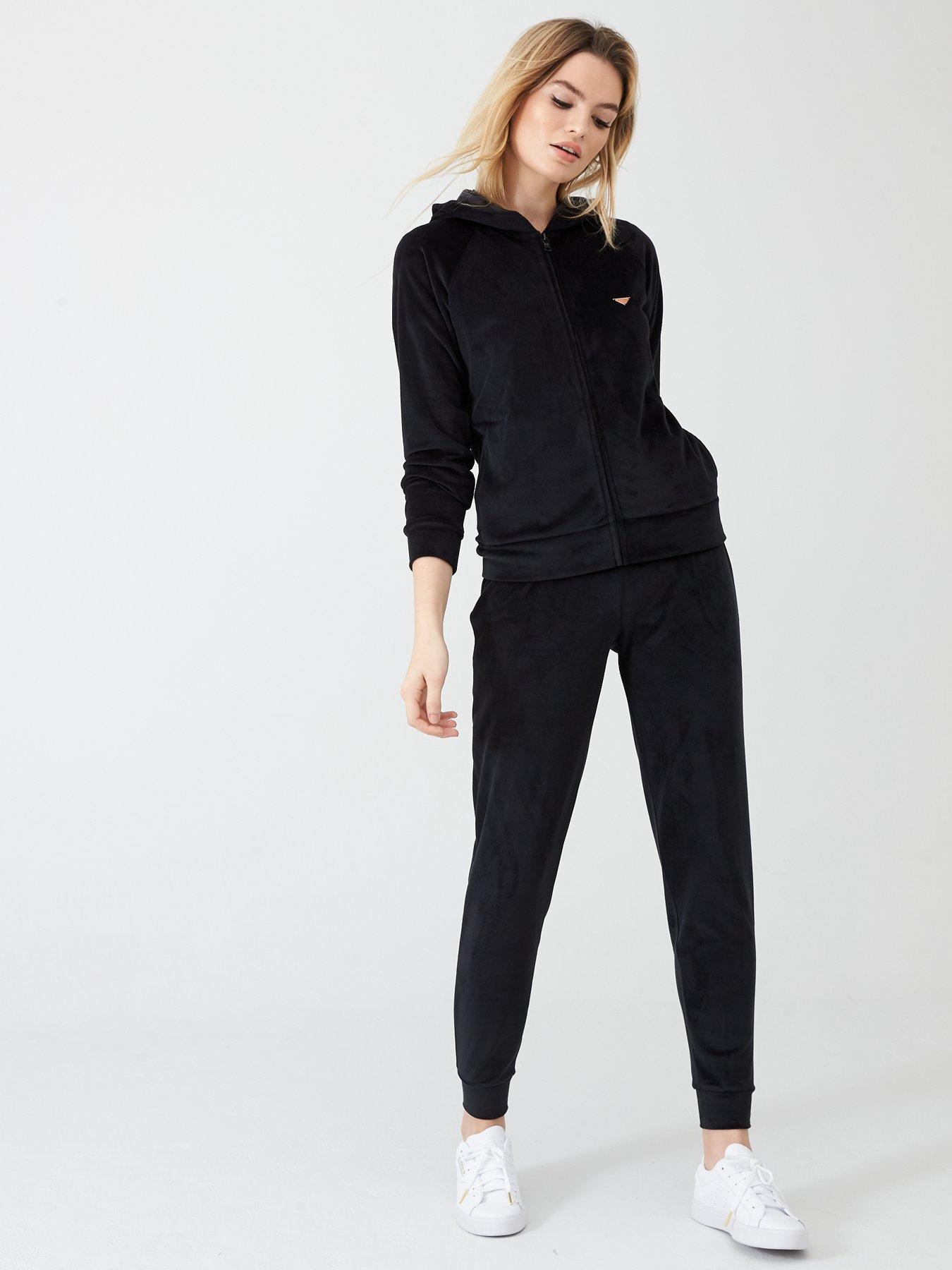 suede tracksuit womens