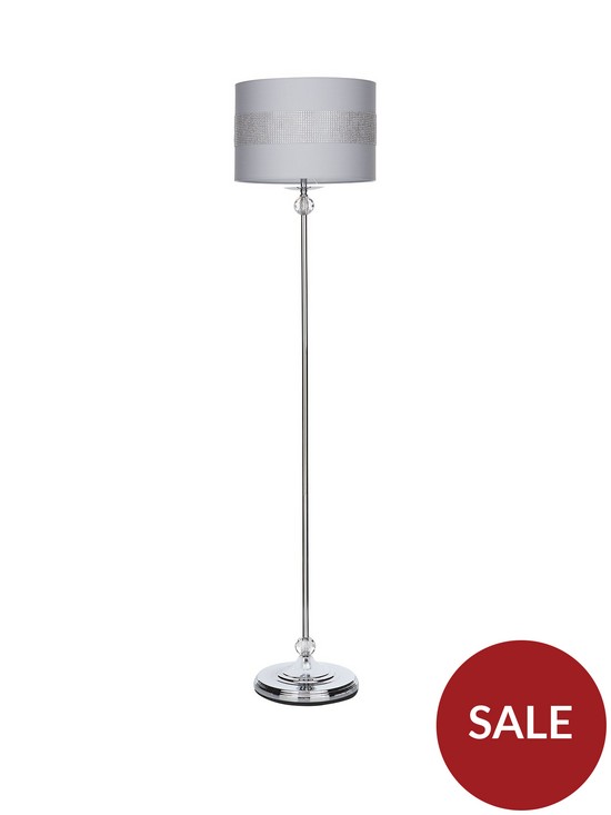 front image of lacey-diamante-band-floor-lamp