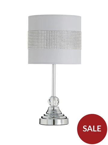 4 Table Lamps Lighting Home, Lottie Silver Hammered Metal Touch Table Lamp