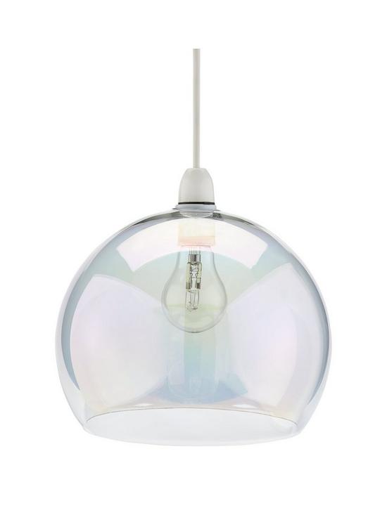 front image of cortona-pearlescent-globe-easy-fit-light-shade