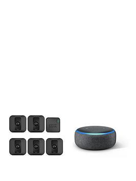 Amazon   Blink Xt2 - 5 Camera System With Echo Dot (3Rd Gen) - Charcoal