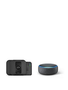 Amazon   Blink Xt2 - 2 Camera System With Echo Dot (3Rd Gen) - Charcoal