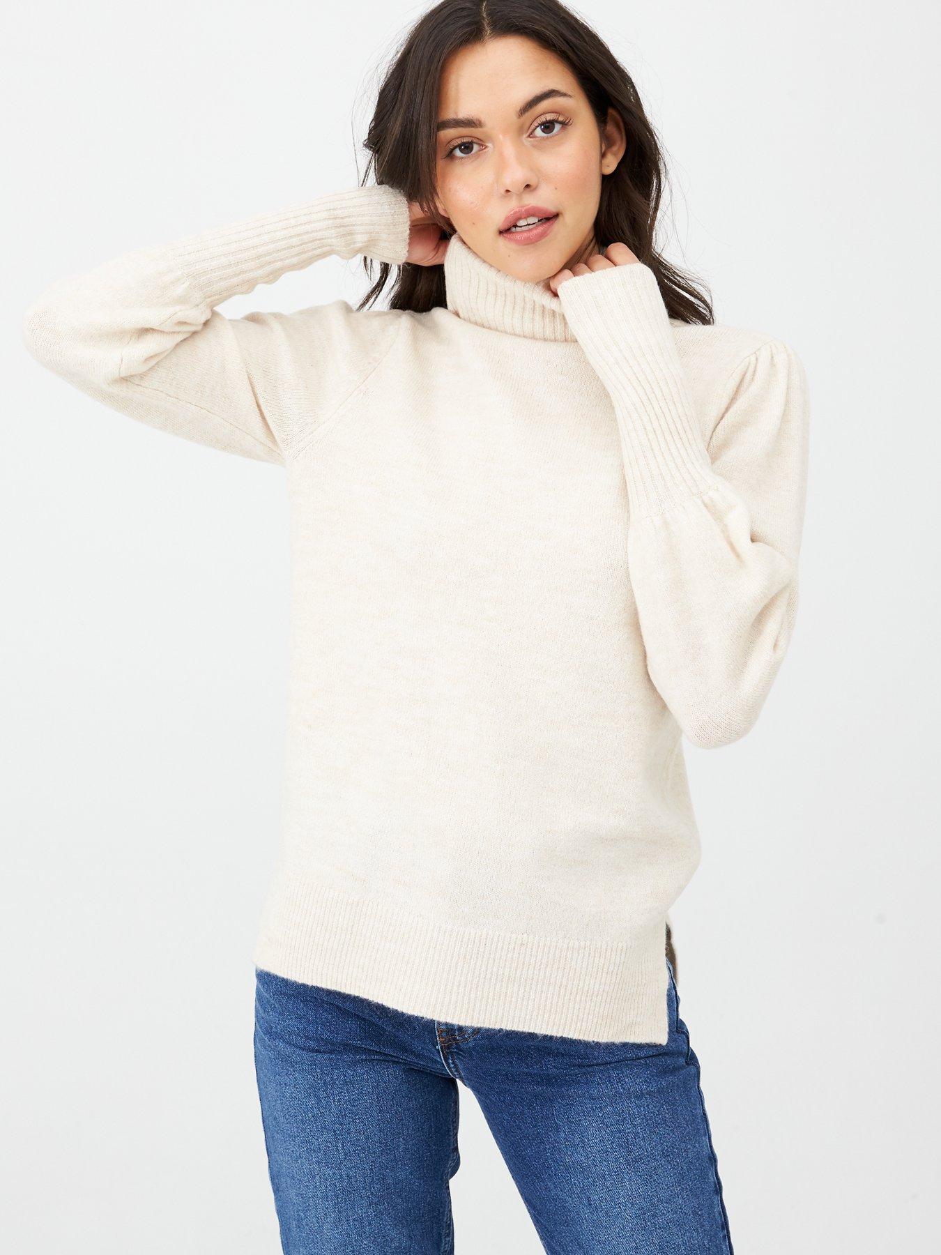 Winter Black skinny Knit Novelty Art Deco Designer White Print jumper top 10