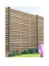  image of forest-18m-x-18m-pressure-treated-double-slatted-fence-panel-pack-of-5