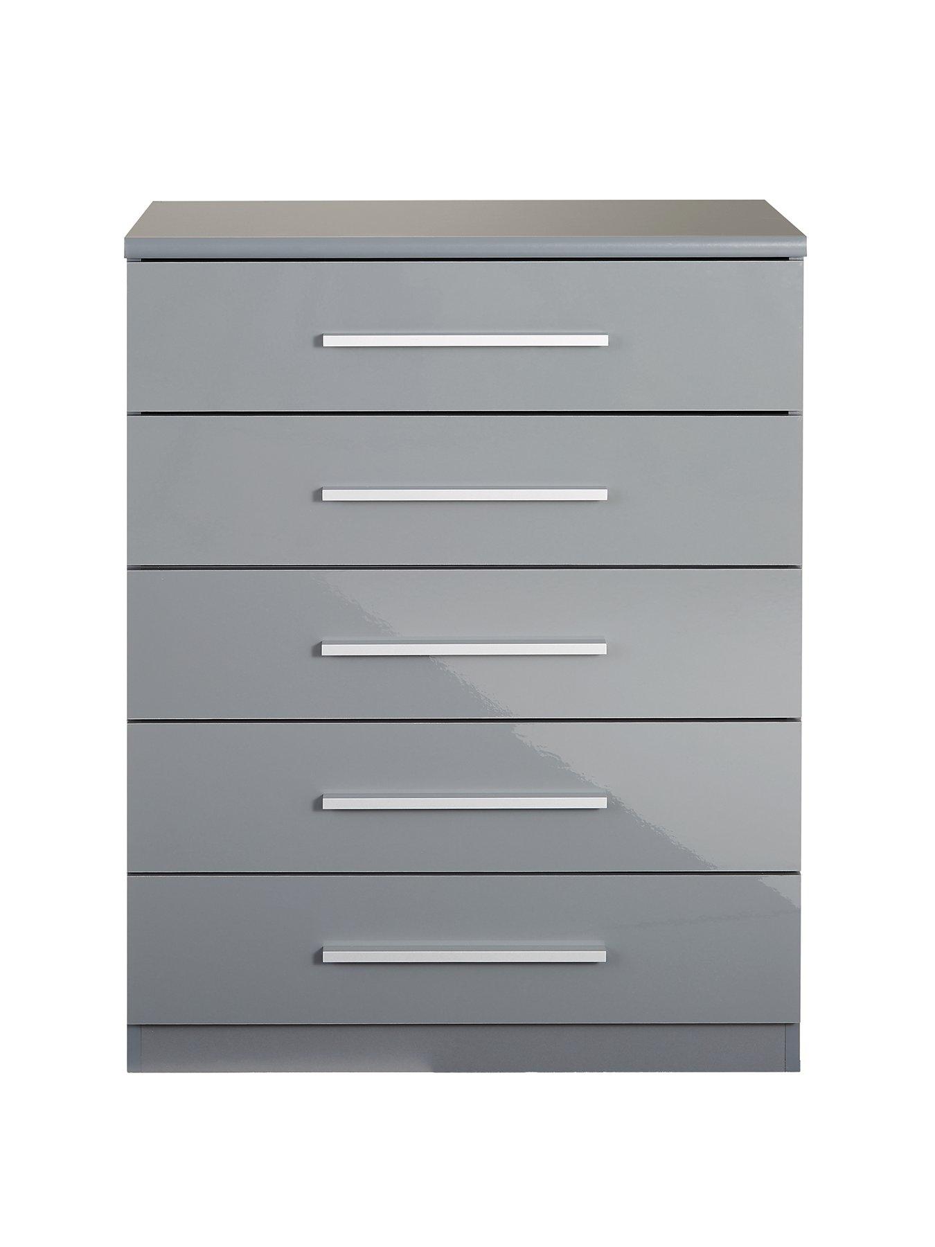 very-home-prague-gloss-5-drawer-chest