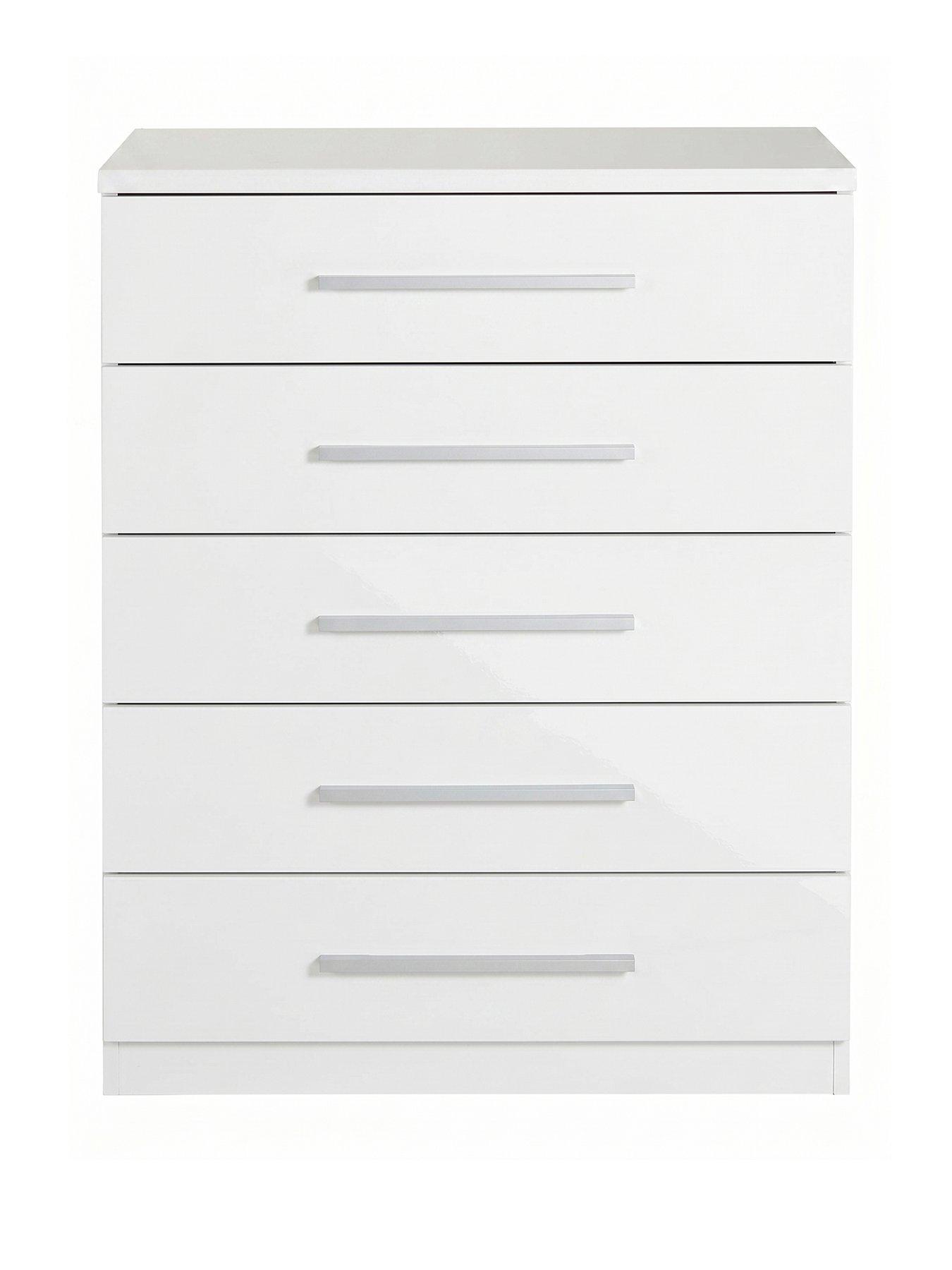 Image 2 of 7 of The Very Collection Prague Gloss 5 Drawer Chest&nbsp;- FSC&reg; Certified