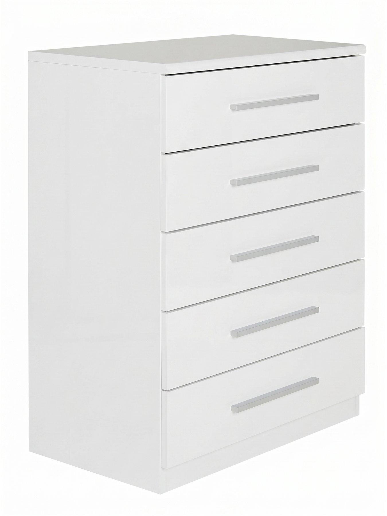 Image 3 of 7 of The Very Collection Prague Gloss 5 Drawer Chest&nbsp;- FSC&reg; Certified