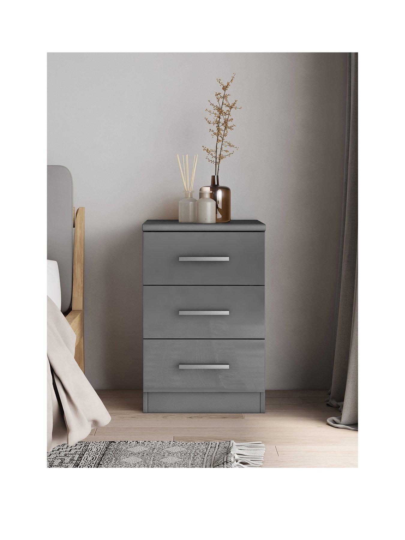  image of very-home-prague-gloss-3-drawer-bedside-chests-set-of-2nbsp--fscreg-certified
