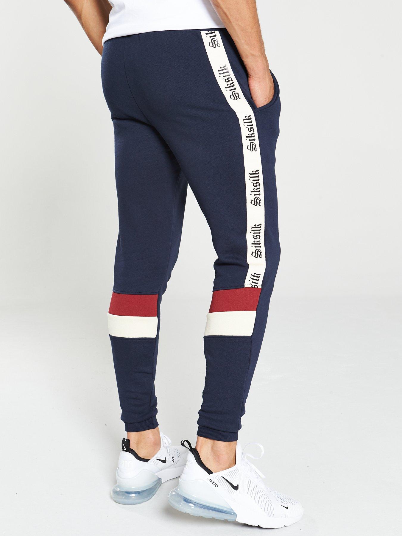 sik silk navy joggers