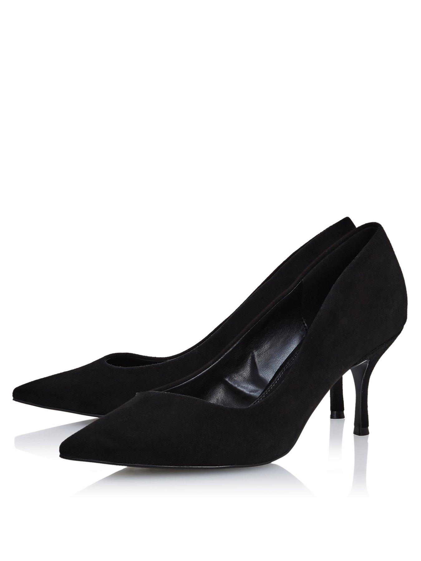 black court shoes mid heel