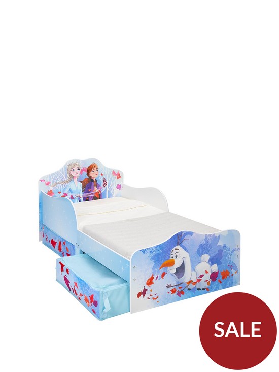 front image of disney-frozen-toddler-bed-with-storage-drawers-by-hellohome