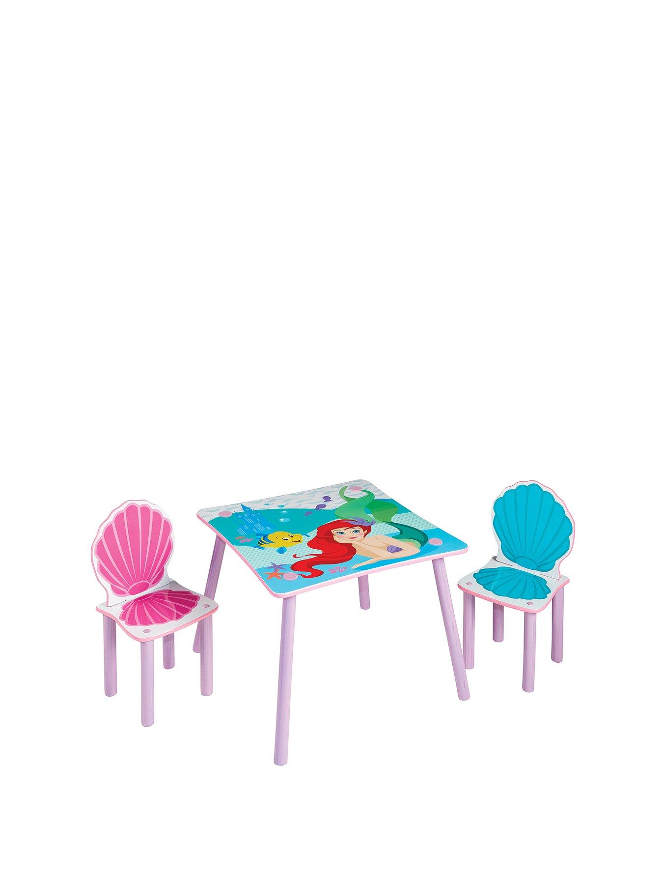 Disney Princess Ariel Kids Table And 2 Chairs By Hellohome Littlewoods Com
