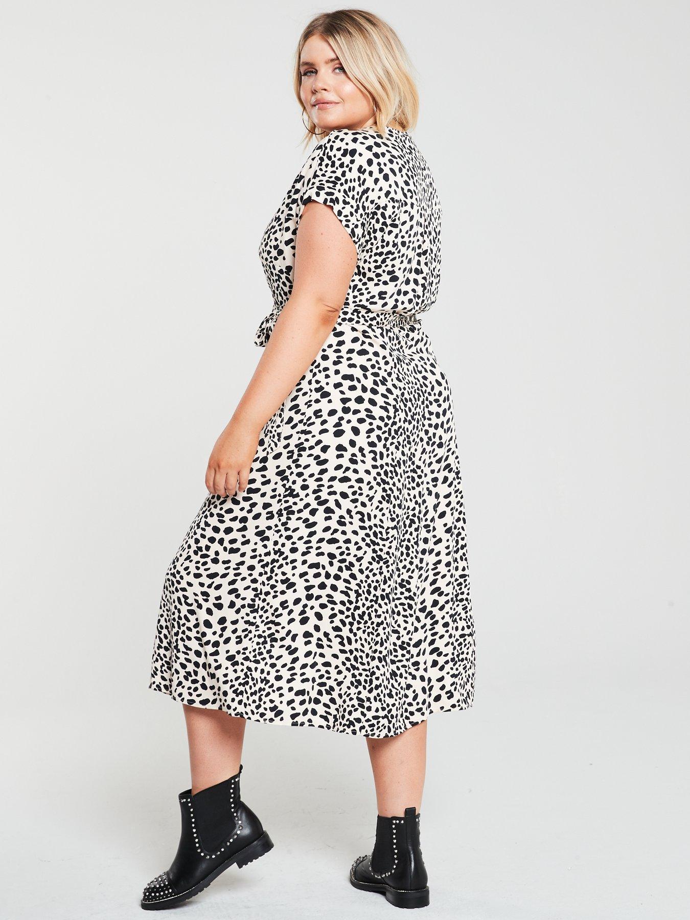 oasis button through midi dress