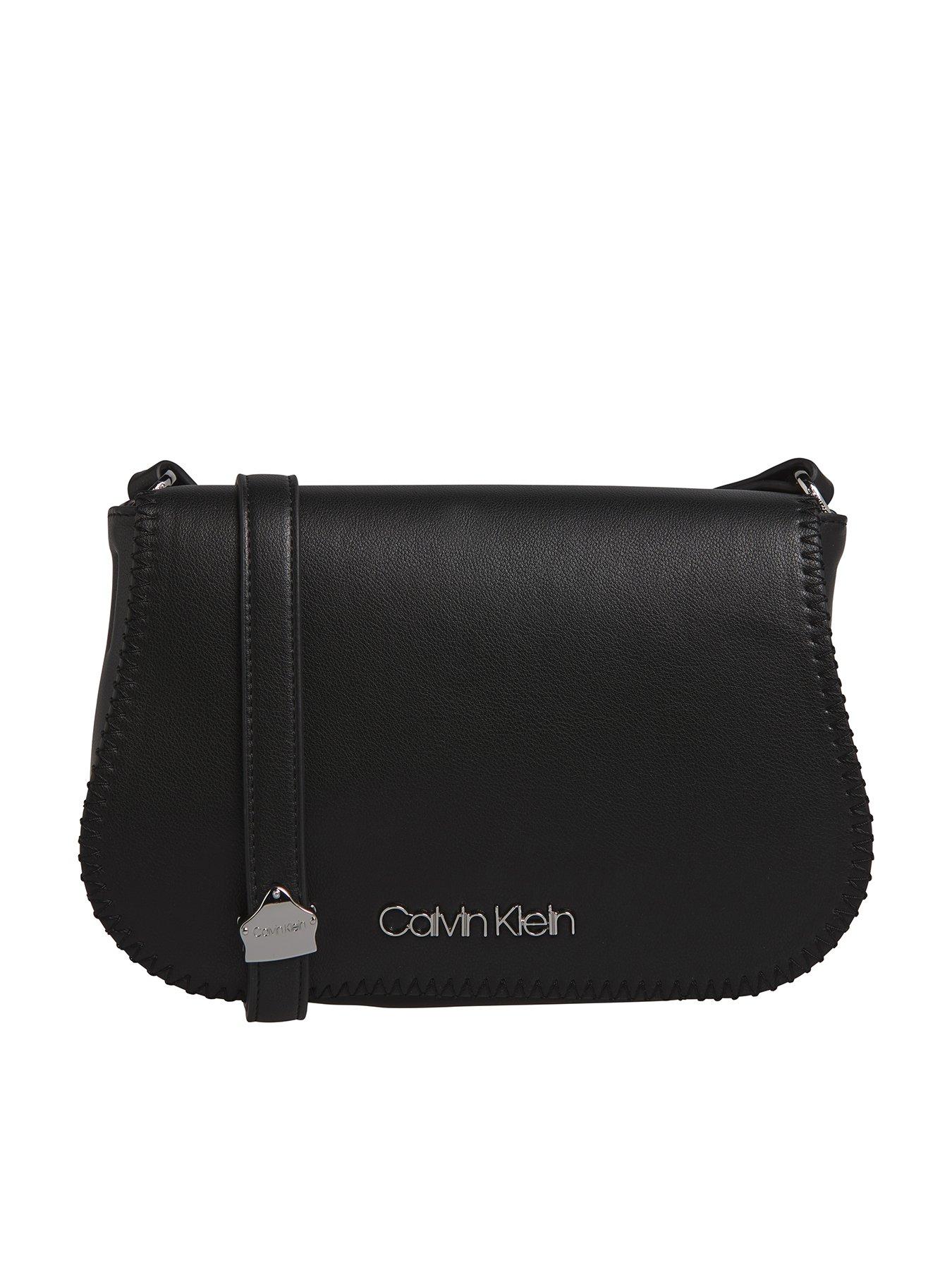 calvin klein saddle bag black