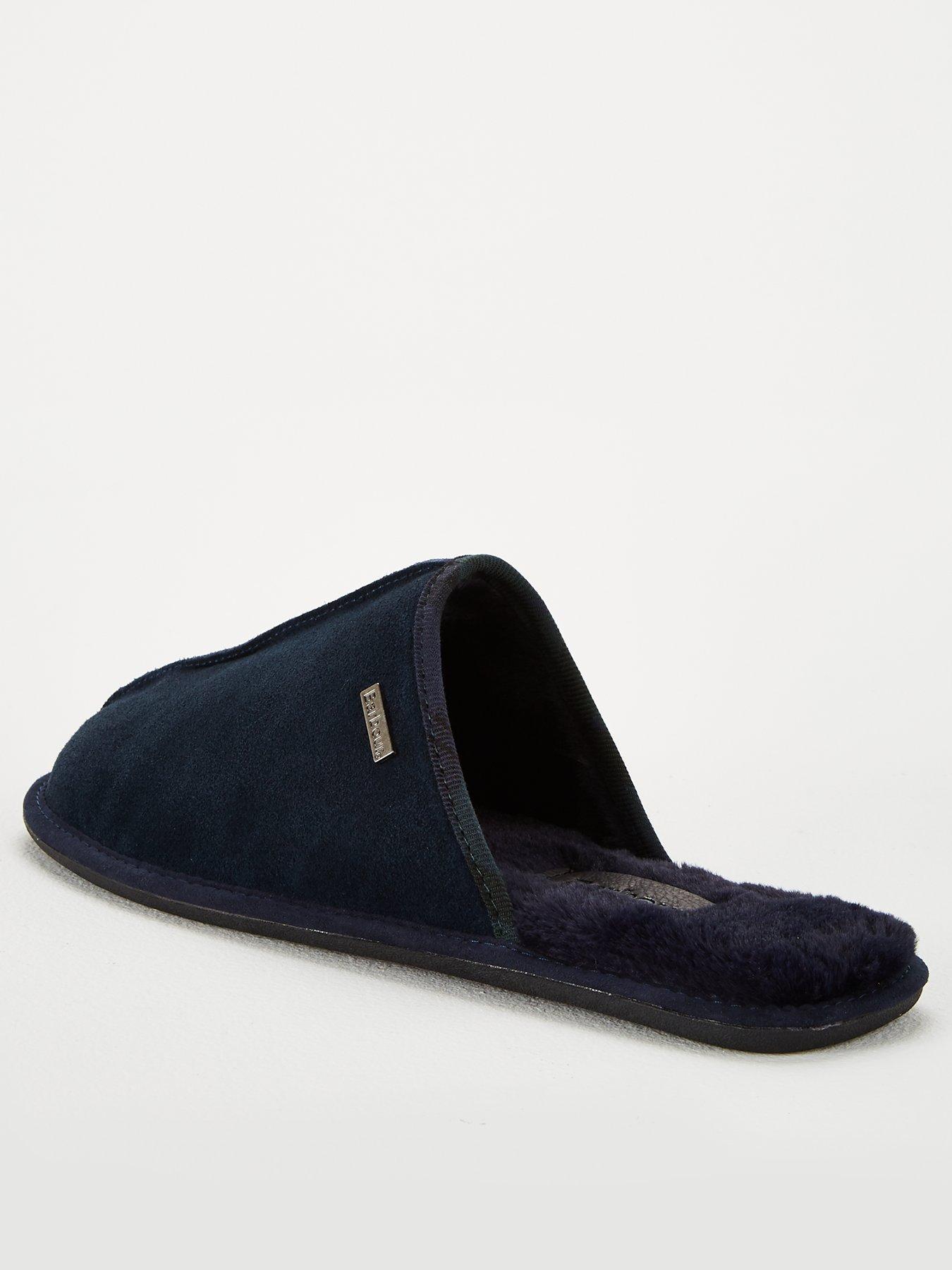 navy barbour slippers