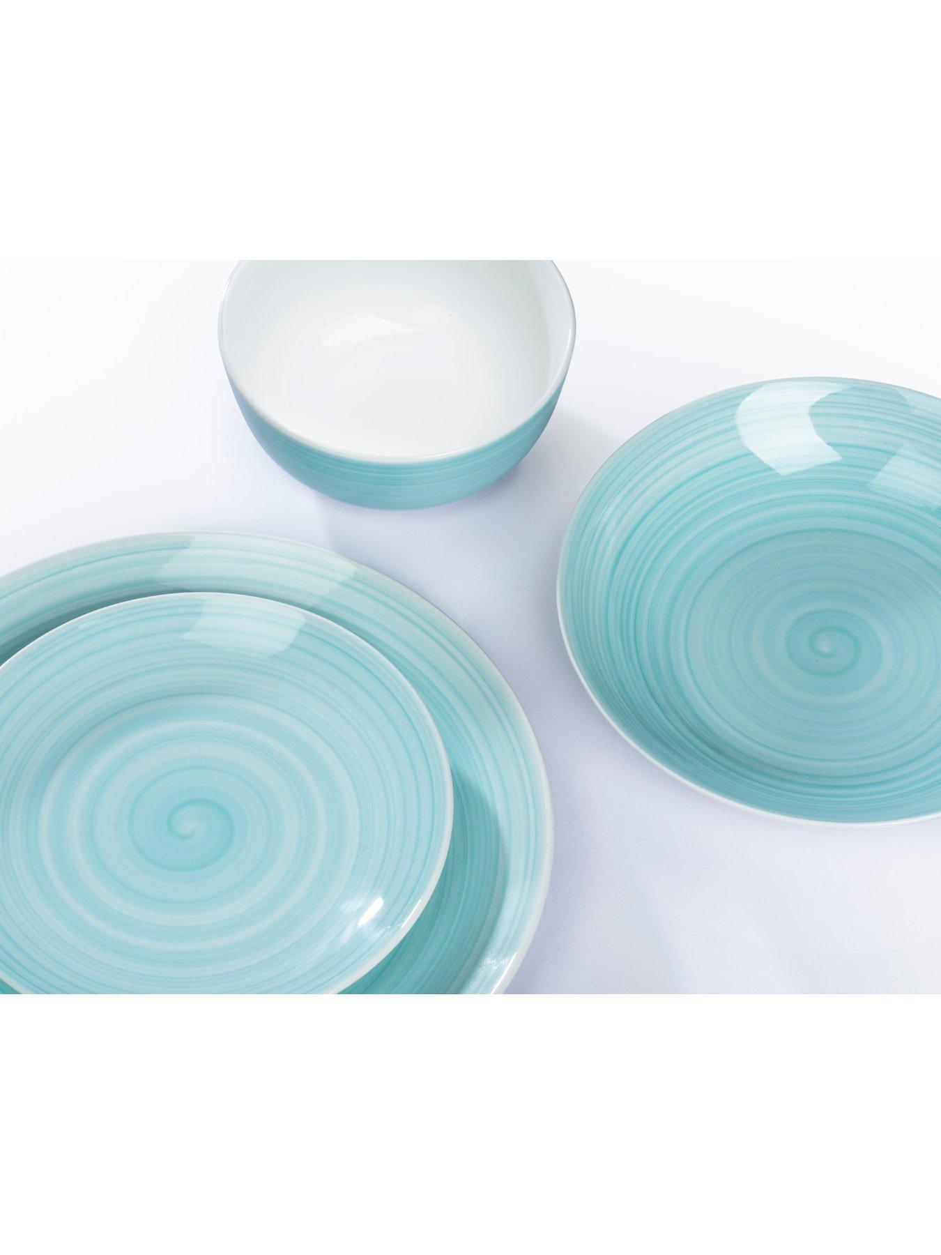 Image 2 of 3 of WATERSIDE Aqua Splash Spin Wash 16-Piece Dinner Set