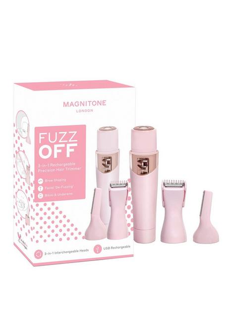 magnitone-fuzz-off-3-in-1-rechargeable-precision-trimmer-pink